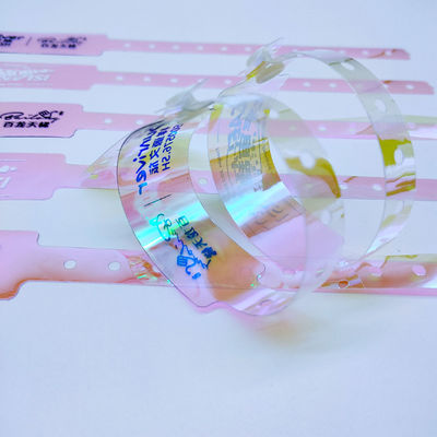 250*25mm/250*16mm Custom Waterproof Gradient Color πλαστικά βραχιόλια για μπαρ και νυχτερινό κλαμπ