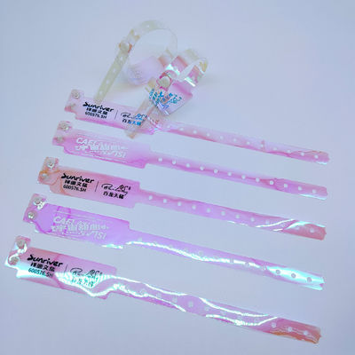 250*25mm/250*16mm Custom Waterproof Gradient Color πλαστικά βραχιόλια για μπαρ και νυχτερινό κλαμπ