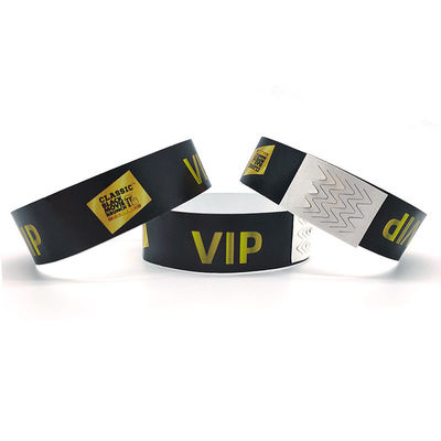 Αδιάβροχο Custom Tyvek Wristband έτοιμο για VIP Φεστιβάλ