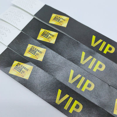 Αδιάβροχο Custom Tyvek Wristband έτοιμο για VIP Φεστιβάλ