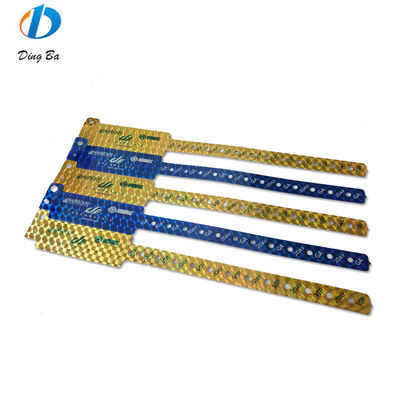 Φαισθητικό και αντι-αλλεργικό Customized Logo PVC βραχιόλι για ταυτοποίηση εκδηλώσεων