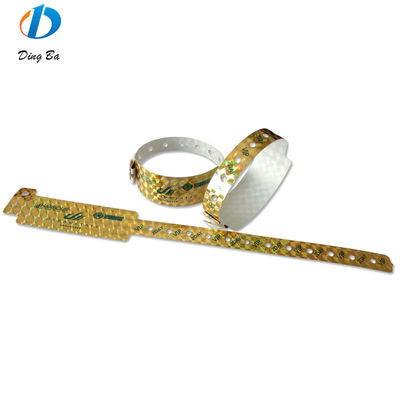 Φαισθητικό και αντι-αλλεργικό Customized Logo PVC βραχιόλι για ταυτοποίηση εκδηλώσεων