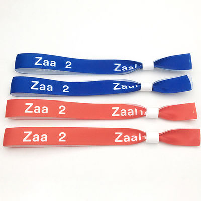 Προσαρμοσμένα RFID Chip Satin Fabric βραχιόλια σε κίτρινο για τη διοίκηση πάρτι και εκδηλώσεων