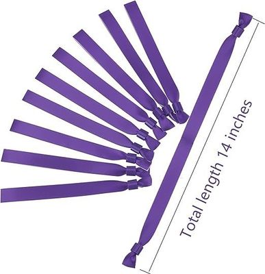 Προσαρμοσμένα βραχιόλια εκδηλώσεων με RFID Chip Satin Fabric και εκτύπωση κειμένου λογότυπου εμπορικών σημάτων