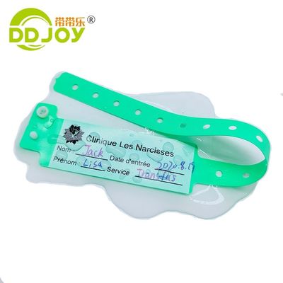 100pcs Custom γραπτό ταυτότητα βραχιόλια για το παιδικό πάρκο Αδιάβροχο βραχιόλι ασθενούς