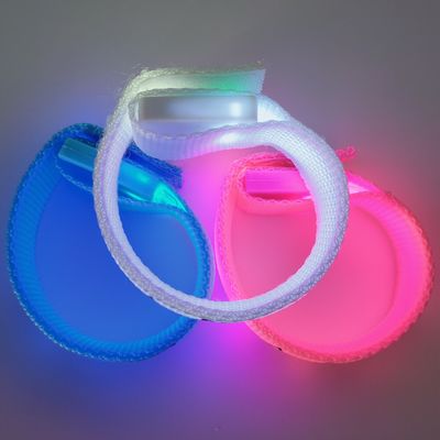 255.16*20mm Custom Printing LED Wrist Band για πάρτι και εκδηλώσεις που λάμπουν στο σκοτάδι