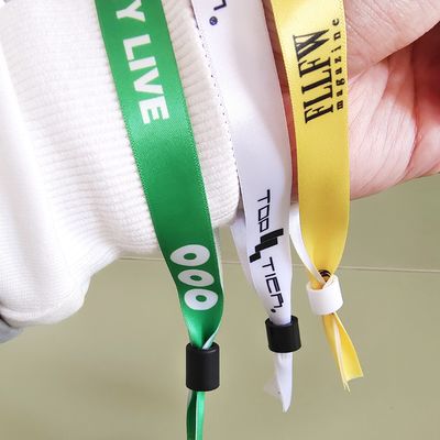 Προσαρμόστε το λογότυπο Εκδήλωση Φεστιβάλ Ρίμπαν Σατέν Υφασμένο βραχιόλι Υφασμένο βραχιόλι με έργα τέχνης