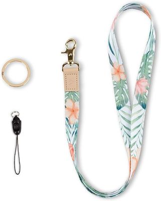 Προσαρμοσμένη ασφάλεια εκτύπωση Polyester Neck Lanyards με κάρτες Keychain κινητό τηλέφωνο
