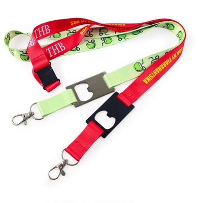 Προσαρμοσμένο θερμαινόμενο μεταφορά Keychain Neck Strap Polyester κορδόνια για τα κλειδιά Πολλά χρώματα