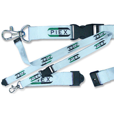 Προσαρμοσμένο θερμαινόμενο μεταφορά Keychain Neck Strap Polyester κορδόνια για τα κλειδιά Πολλά χρώματα