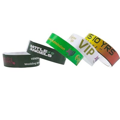 Προσαρμόσιμα μονοχρόνια βραχιόλια Tyvek 250*25mm/250*19mm για όλους τους χρήστες