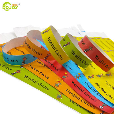Προσαρμόσιμα μονοχρόνια βραχιόλια Tyvek 250*25mm/250*19mm για όλους τους χρήστες