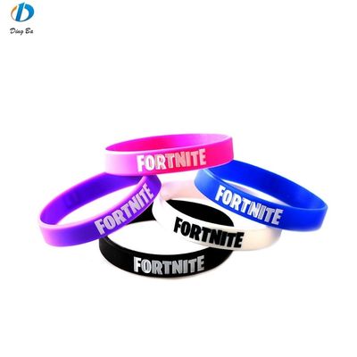 Πλαστικό κοσμήματα κύριο υλικό Custom Logo καουτσούκ βραχιόλι για την επιχείρησή σας