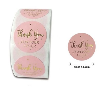 1 ιντσών Αδιάβροχο Kraft Paper Roll Χρυσό Ετικέτα Ετικέτα Ετικέτα για Προσαρμοσμένη Παραγγελία
