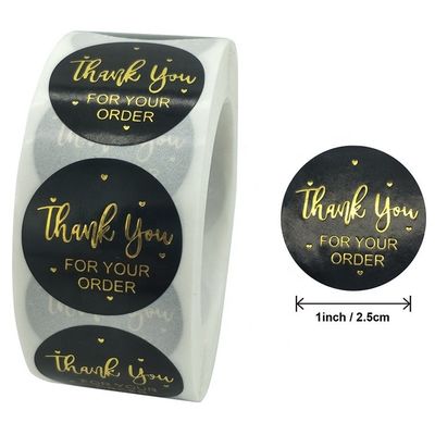 1 ιντσών Αδιάβροχο Kraft Paper Roll Χρυσό Ετικέτα Ετικέτα Ετικέτα για Προσαρμοσμένη Παραγγελία