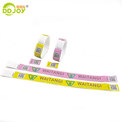 Πάρτε την είσοδο σας σε φεστιβάλ με Custom Tyvek Wristband 250*25mm