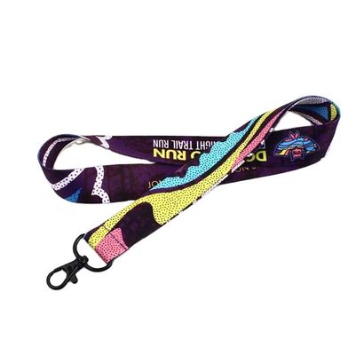 900*15*0.65mm Custom Logo Sewing Stainless Lanyards με θερμική μεταφορά χάλυβα Beed