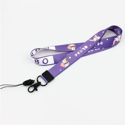 900*15*0.65mm Custom Logo Sewing Stainless Lanyards με θερμική μεταφορά χάλυβα Beed