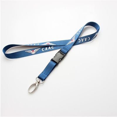 900*15*0.65mm Custom Logo Sewing Stainless Lanyards με θερμική μεταφορά χάλυβα Beed
