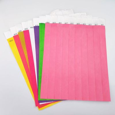 TYK1056D Κινέζικο έτος OEM Προσαρμοσμένο Tyvek Χάρτινο βραχιόλι με Τυπωμένη Τεχνική