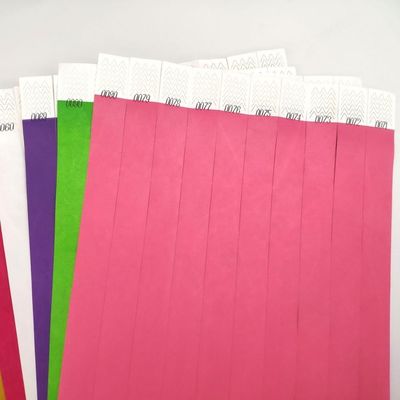 TYK1056D Κινέζικο έτος OEM Προσαρμοσμένο Tyvek Χάρτινο βραχιόλι με Τυπωμένη Τεχνική