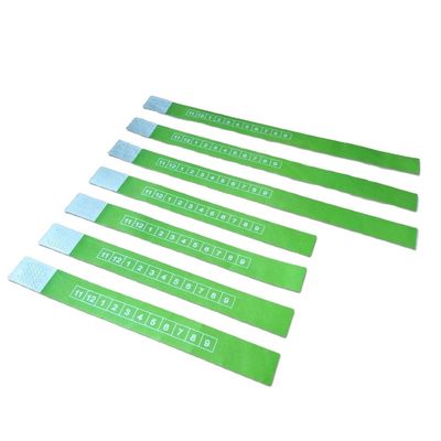 Μονοχρωμική/διπλή χρωματική εκτύπωση Custom Tyvek βραχιόλι για εκδηλώσεις και φεστιβάλ