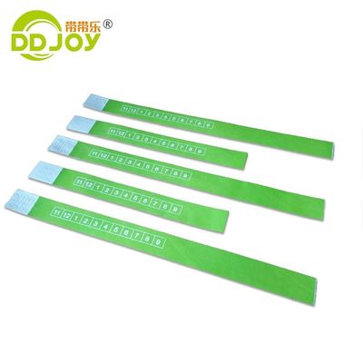 Μονοχρωμική/διπλή χρωματική εκτύπωση Custom Tyvek βραχιόλι για εκδηλώσεις και φεστιβάλ