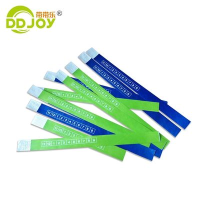 Μονοχρωμική/διπλή χρωματική εκτύπωση Custom Tyvek βραχιόλι για εκδηλώσεις και φεστιβάλ