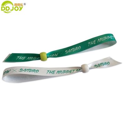 100pcs Sublimated Satin Ribbon βραχιόλι για το φεστιβάλ Προσαρμοσμένα δώρα προώθηση