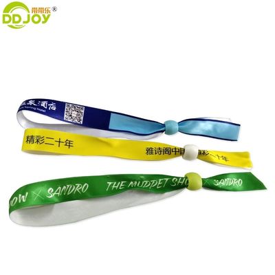 100pcs Sublimated Satin Ribbon βραχιόλι για το φεστιβάλ Προσαρμοσμένα δώρα προώθηση