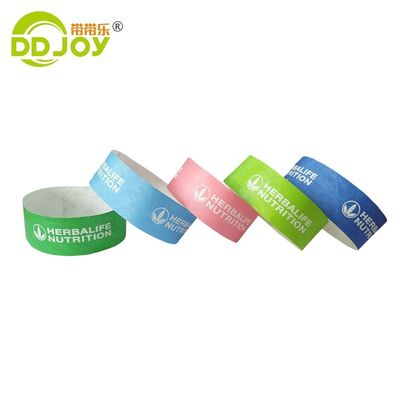 DDJOY Custom Tyvek Material Party Unisex 3/4 ιντσών βραχιόλια