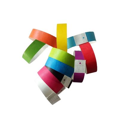 DDJOY 3/4 ιντσών Plain Solid Neon χρώμα Dupont Tyvek βραχιόλια για κλαμπ και μπαρ Κίτρινο