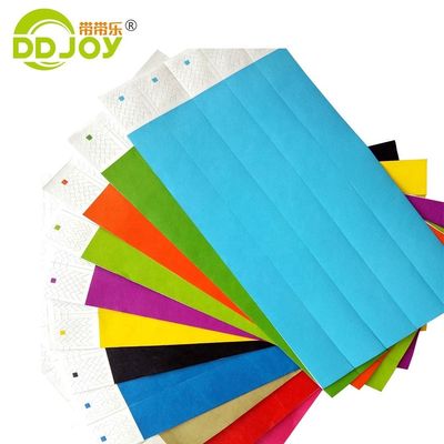 DDJOY 3/4 ιντσών Plain Solid Neon χρώμα Dupont Tyvek βραχιόλια για κλαμπ και μπαρ Κίτρινο
