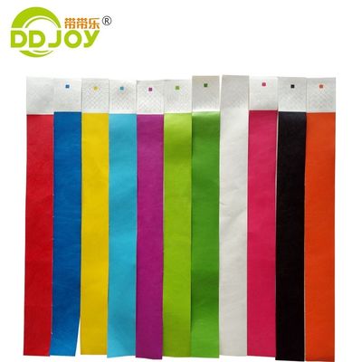 1 ίντσες Κόκκινο Tyvek Χάρτινα βραχιόλια Custom Design για εκδηλώσεις 250*25mm/250*19mm