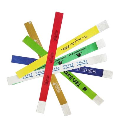 250*19mm Tyvek Χάρτινα βραχιόλια Κλασικό στυλ για εκδηλώσεις / παιδική χαρά / φεστιβάλ μία φορά