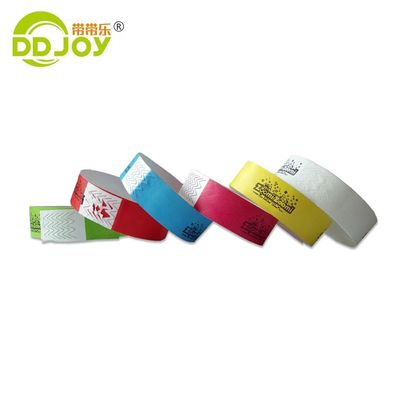 250*19mm Tyvek Χάρτινα βραχιόλια Κλασικό στυλ για εκδηλώσεις / παιδική χαρά / φεστιβάλ μία φορά