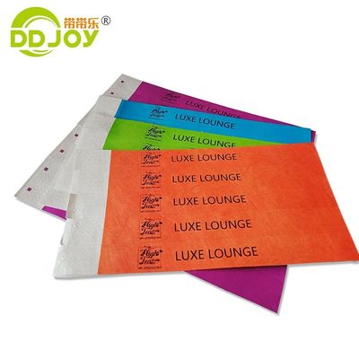 Λαϊκό βραχιόλι Tyvek Custom Logo Απορρίψιμο χαρτί βραχιόλι πάρτι