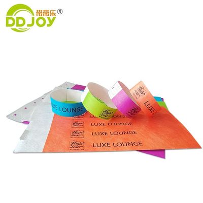 Λαϊκό βραχιόλι Tyvek Custom Logo Απορρίψιμο χαρτί βραχιόλι πάρτι